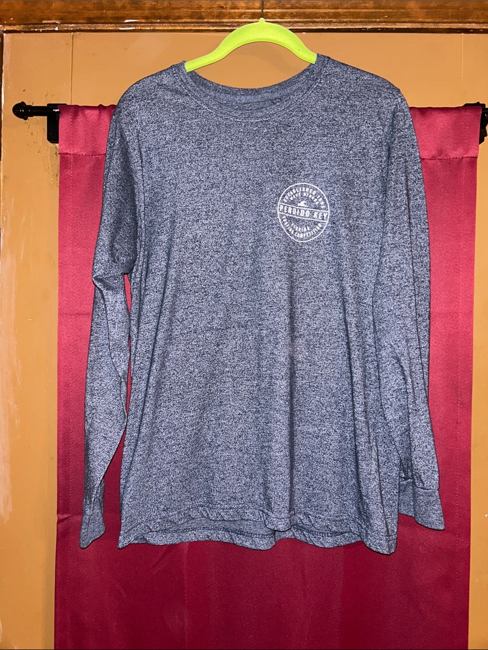 Unbranded Gray Heather Long-Sleeve Crewneck Tee